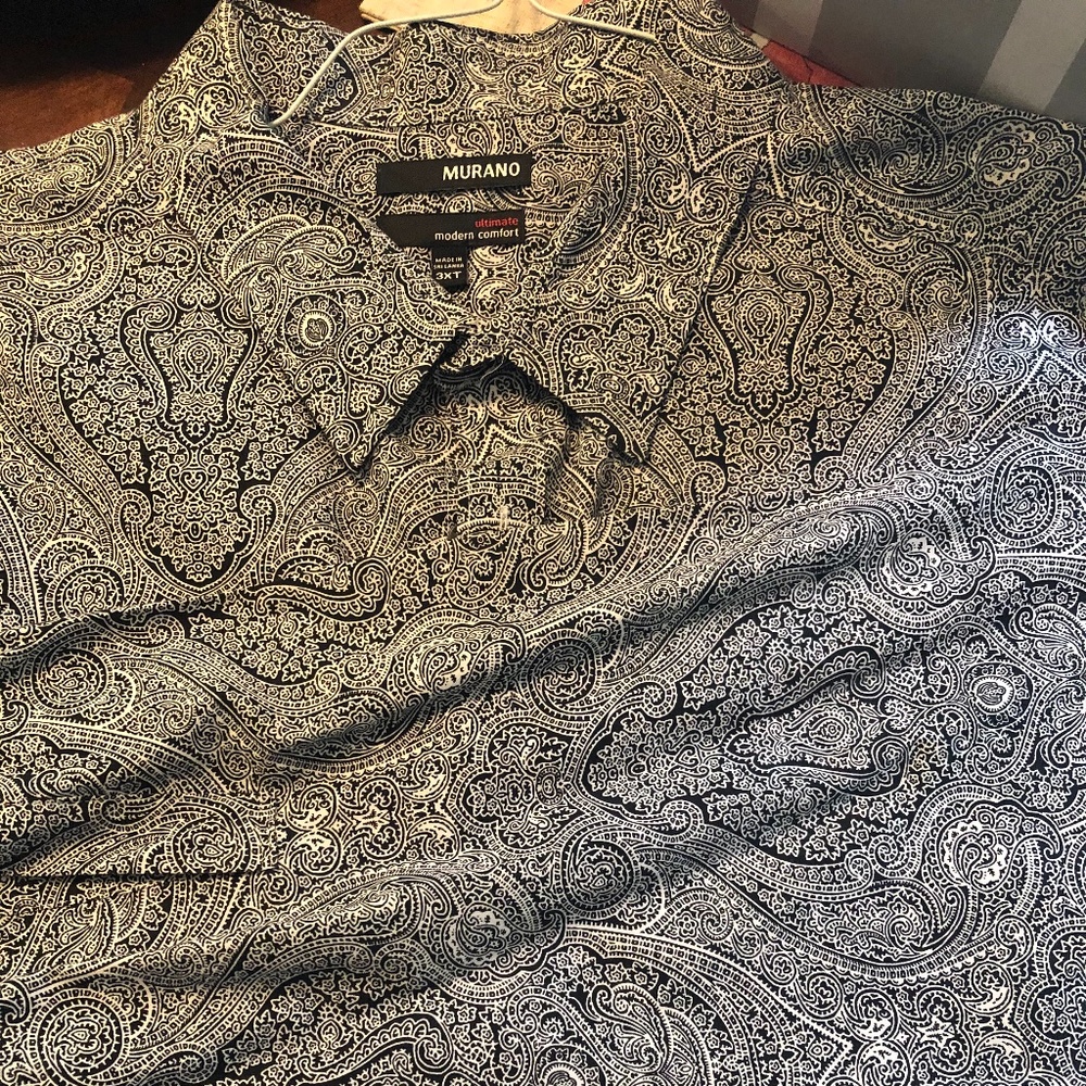 3XL Murano Paisley button down dress shirt